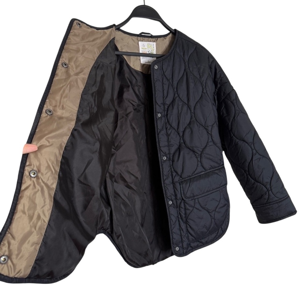 Aerie Offline Quilted Bomber Jacket Black Size S - Picture 3 of 6